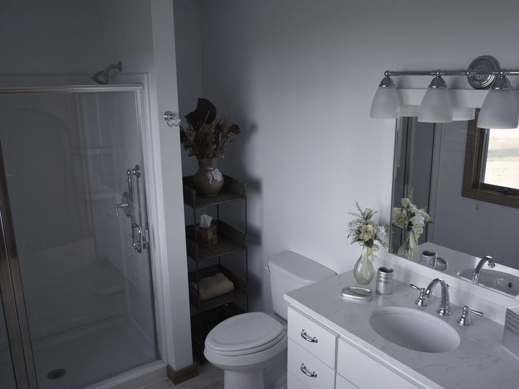 guest bathroom with shower