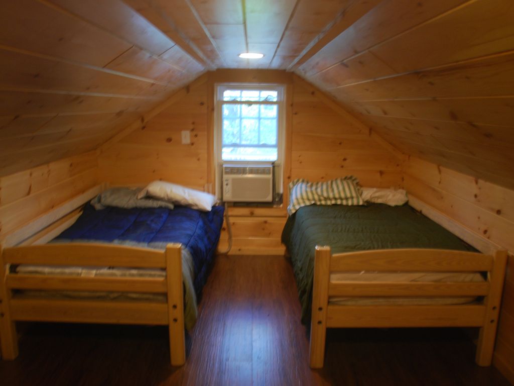 The Loft bedroom that has plenty of room for two and view of