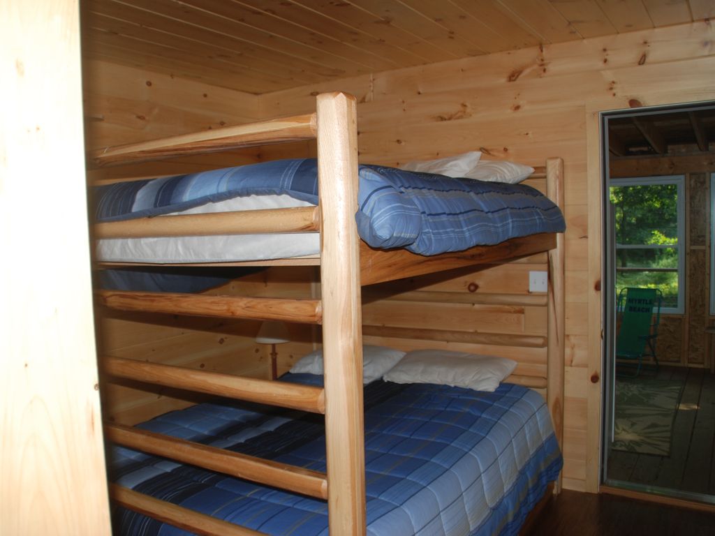 Queen bunk beds for plenty of room. 