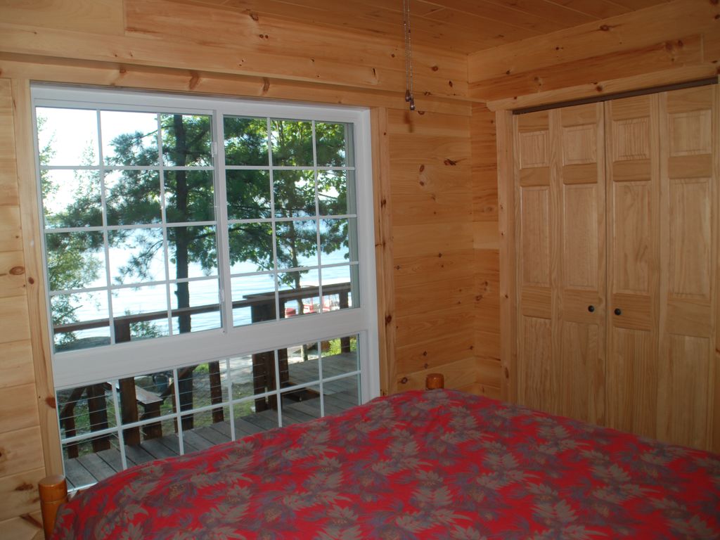 Master Bedroom has view of shippng channel