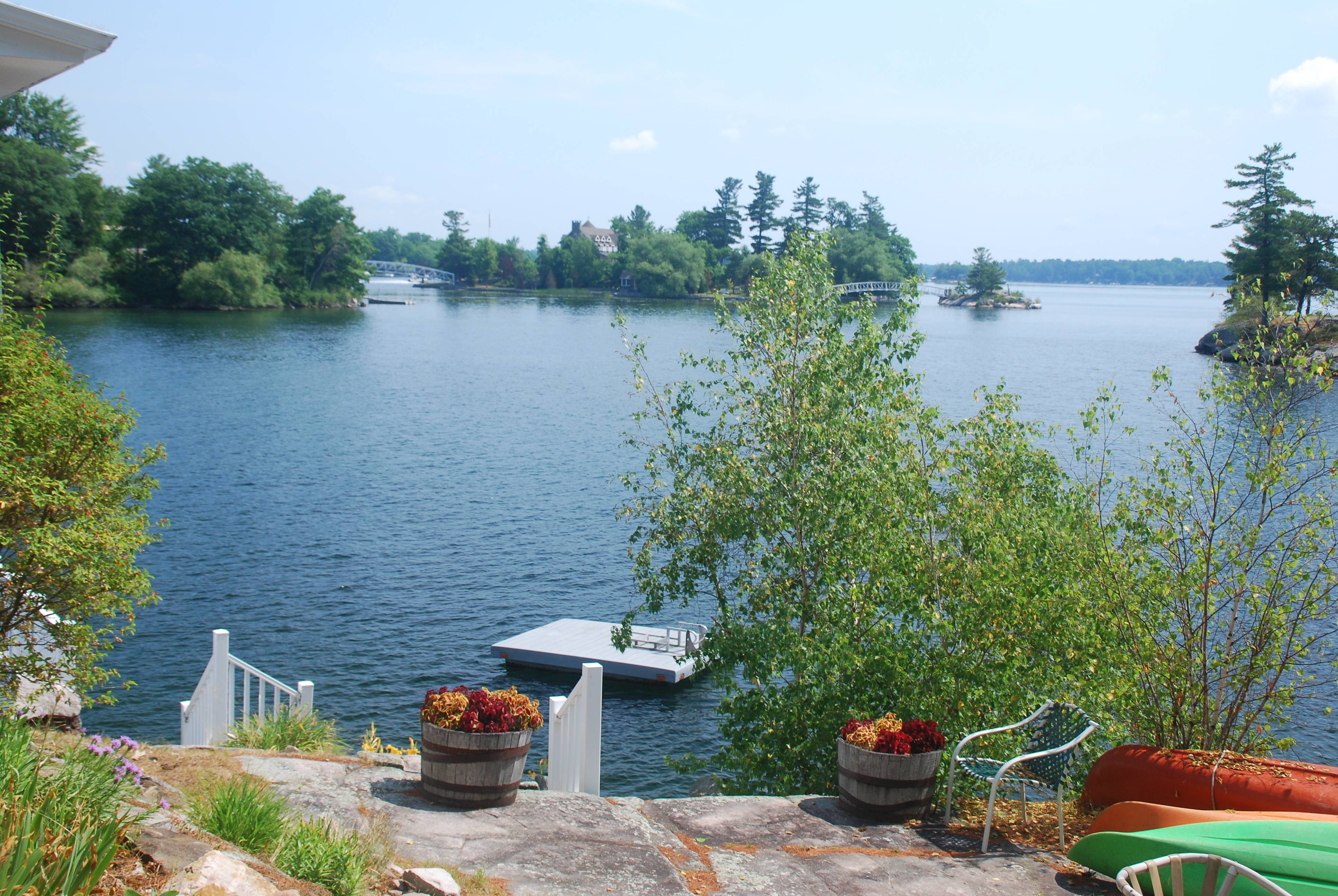 Looking out toward the swim float