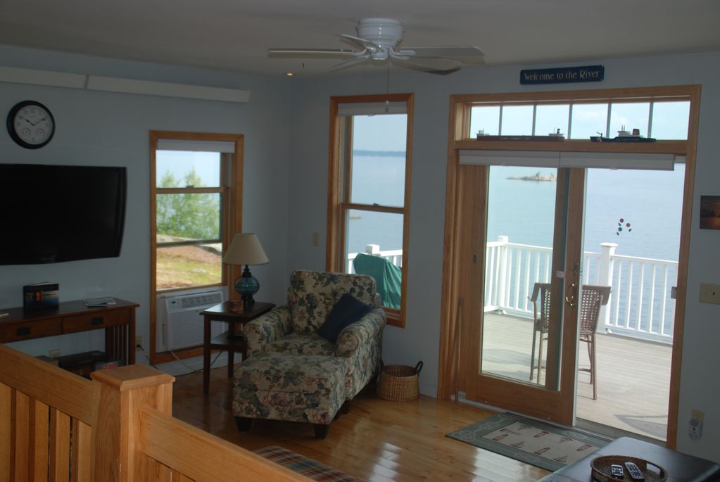 View from dining room through living room