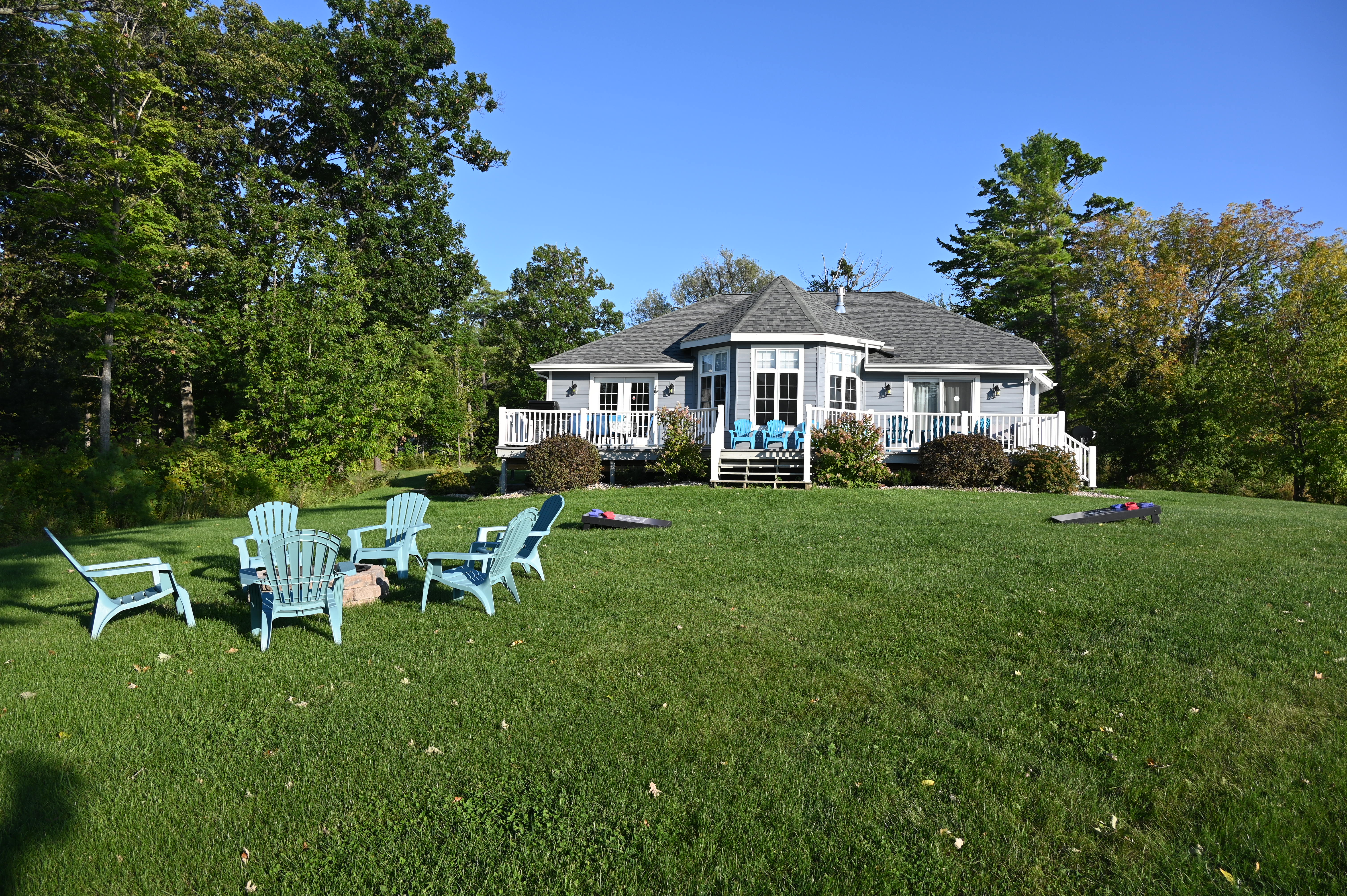 Waterfront side of Cottage